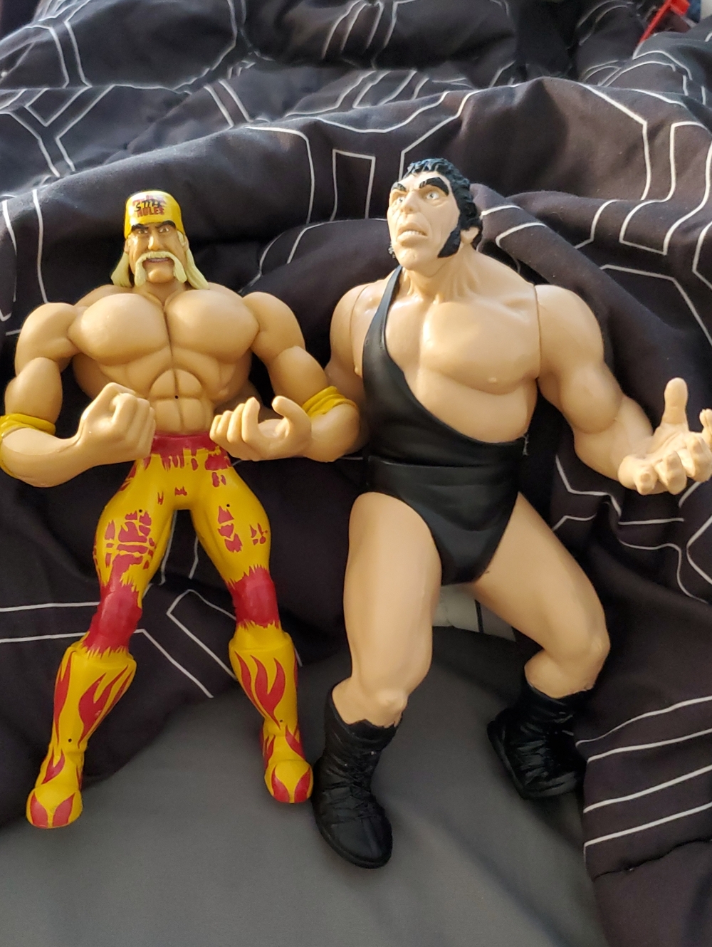 Vintage Hulk Hogan Andre The Giant Figures Wwe Wwf